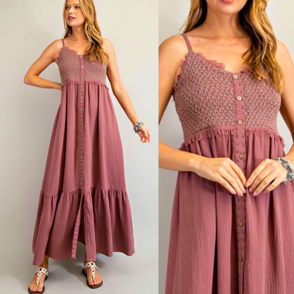 Cotton Gauze Maxi Dress
